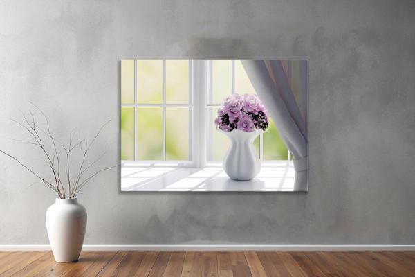 Dekoratif Çiçekler  YatayKanvas Tablo 63  - Image 1