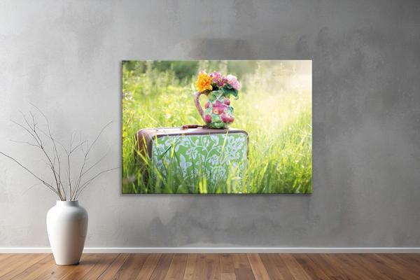 Dekoratif Çiçekler  YatayKanvas Tablo 67  - Image 1