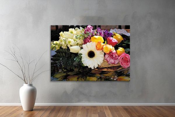 Dekoratif Çiçekler  YatayKanvas Tablo 73  - Image 1
