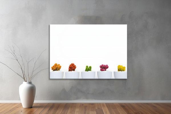 Dekoratif Çiçekler  YatayKanvas Tablo 74  - Image 1