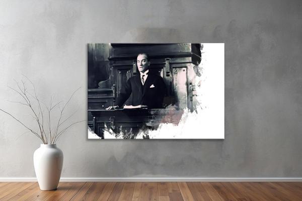 Atatürk Kanvas Tablo 23  - Image 1