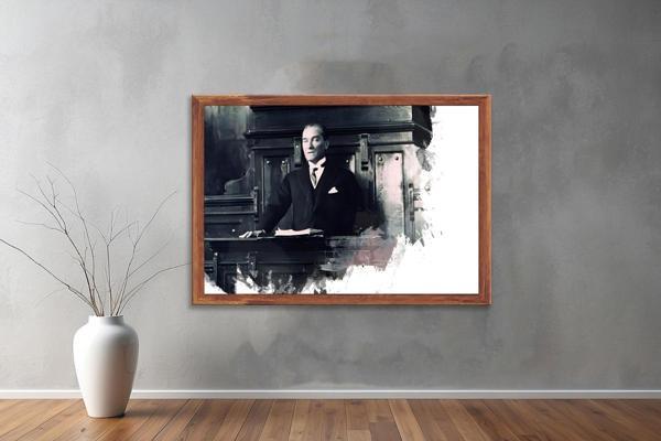 Atatürk Kanvas Tablo 41  - Image 1