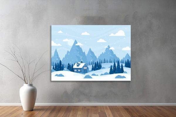 Dekoratif Çizim YatayKanvas Tablo 54  - Image 1