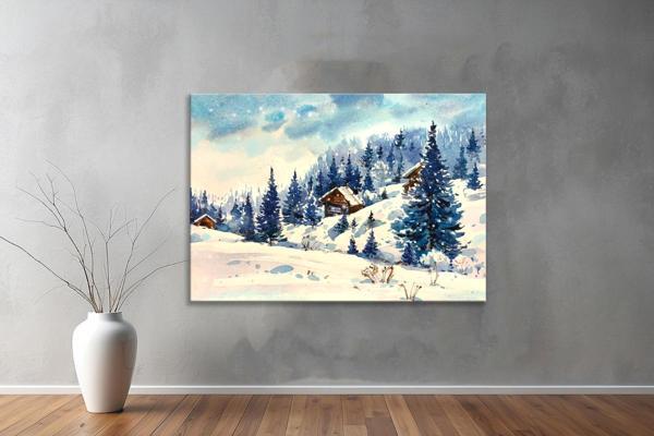 Dekoratif Çizim YatayKanvas Tablo 58  - Image 1