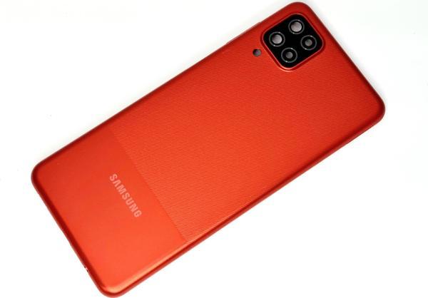 Tkgz Samsung Galaxy A12 Kasa Arka Pil Batarya Kapağı KIRMIZI - Image 1