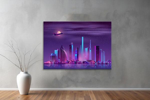 Dekoratif Çizim YatayKanvas Tablo 66  - Image 1