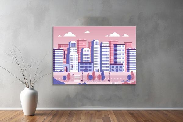 Dekoratif Çizim YatayKanvas Tablo 77  - Image 1