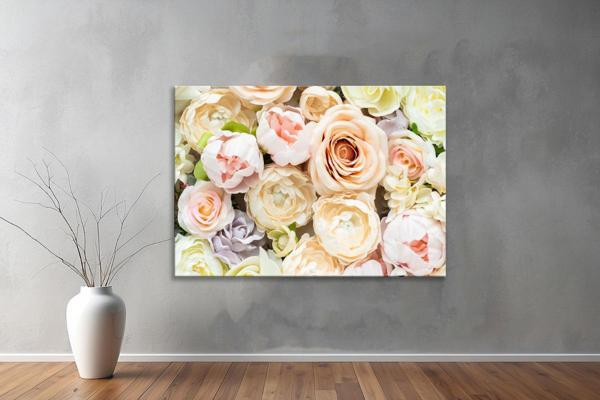 Dekoratif Çiçekler  YatayKanvas Tablo 05  - Image 1