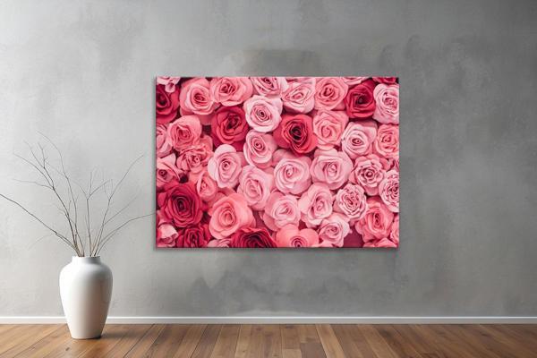 Dekoratif Çiçekler  YatayKanvas Tablo 20  - Image 1