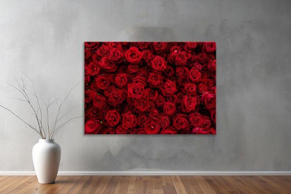 Dekoratif Çiçekler  YatayKanvas Tablo 21  - Image 1