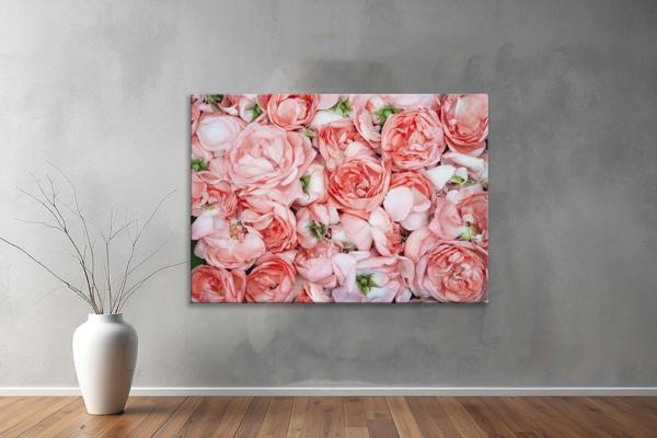 Dekoratif Çiçekler  YatayKanvas Tablo 25  - Image 1