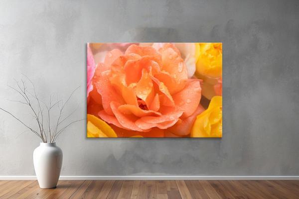 Dekoratif Çiçekler  YatayKanvas Tablo 31  - Image 1