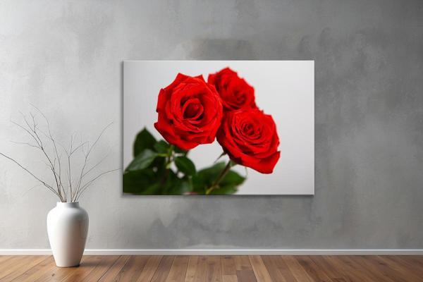 Dekoratif Çiçekler  YatayKanvas Tablo 41  - Image 1