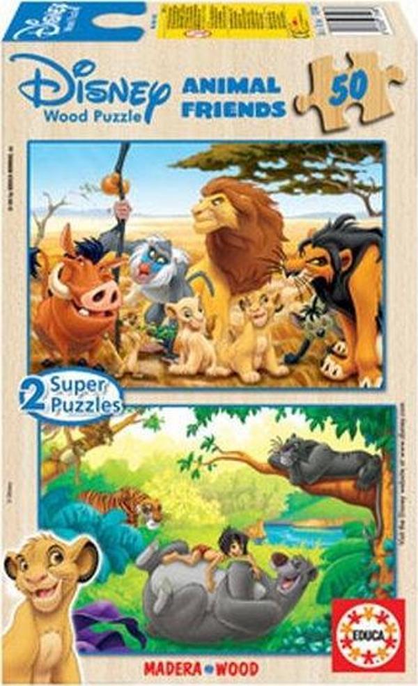 Educa 13144  2x50 Animal Friends Parça Puzzle - Image 1