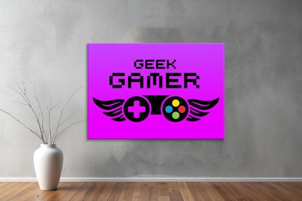 Gamer ( Oyuncu.) Kanvas Yatay Tablo 17  - Image 1