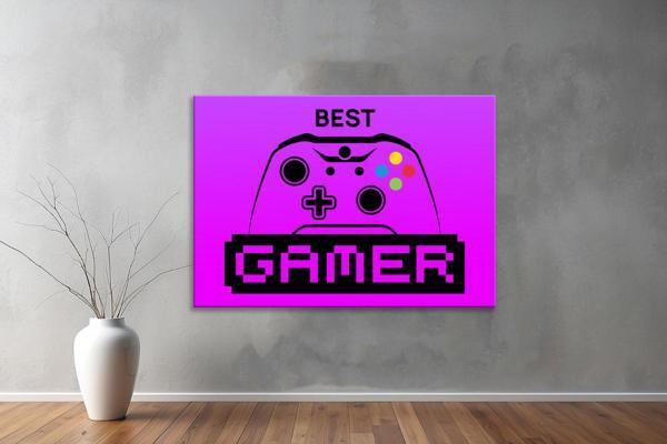Gamer ( Oyuncu.) Kanvas Yatay Tablo 18  - Image 1