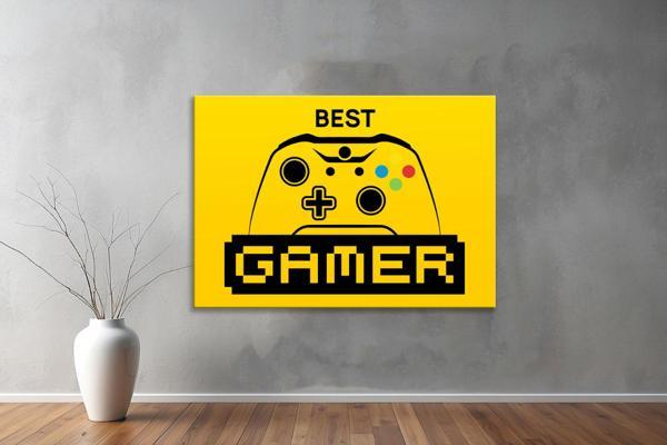 Gamer ( Oyuncu.) Kanvas Yatay Tablo 22  - Image 1