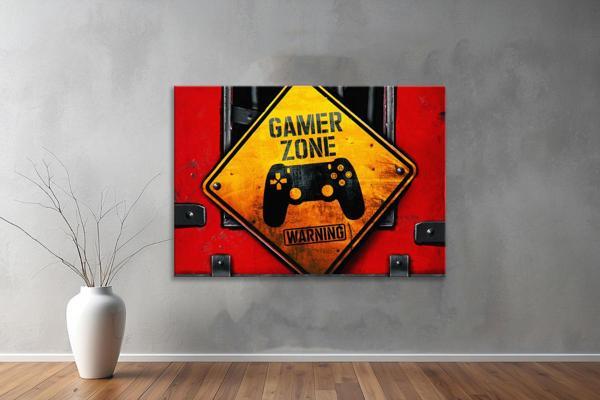 Gamer ( Oyuncu.) Kanvas Yatay Tablo 5  - Image 1