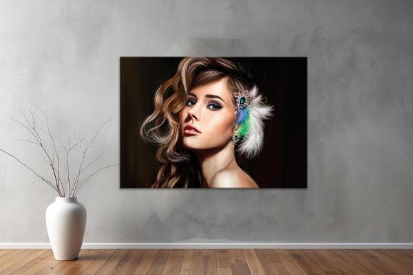 Güzellik Salonu Kanvas Yatay Tablo 13  - Image 1