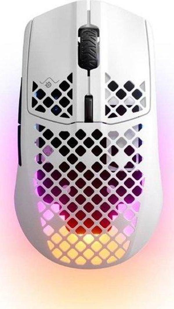 SteelSeries Aerox 3 2022 RGB Kablosuz Beyaz Gaming Mouse - Image 1