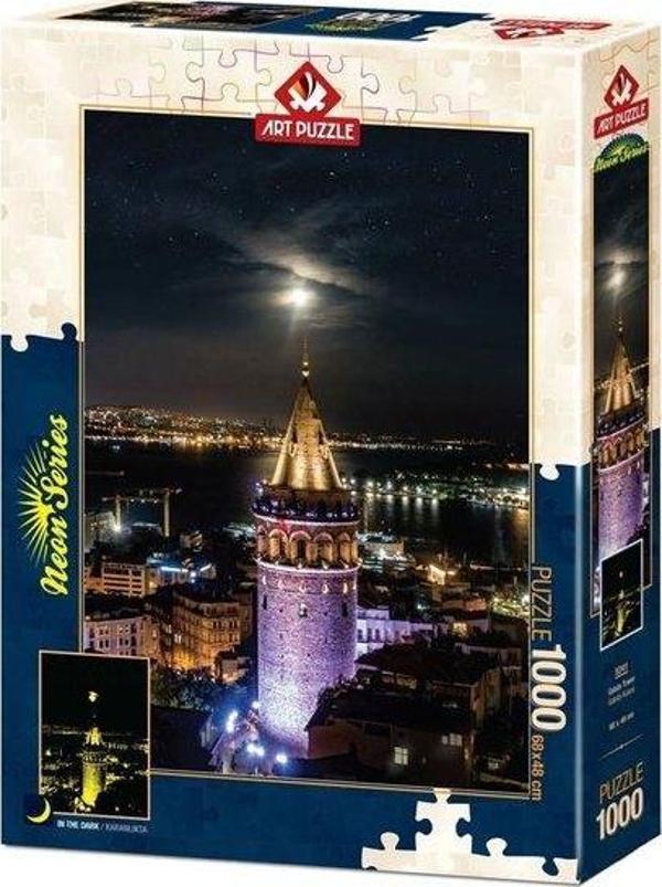 Art Puzzle Galata Kulesi 1000 Parça Neon Puzzle 5241 - Image 1
