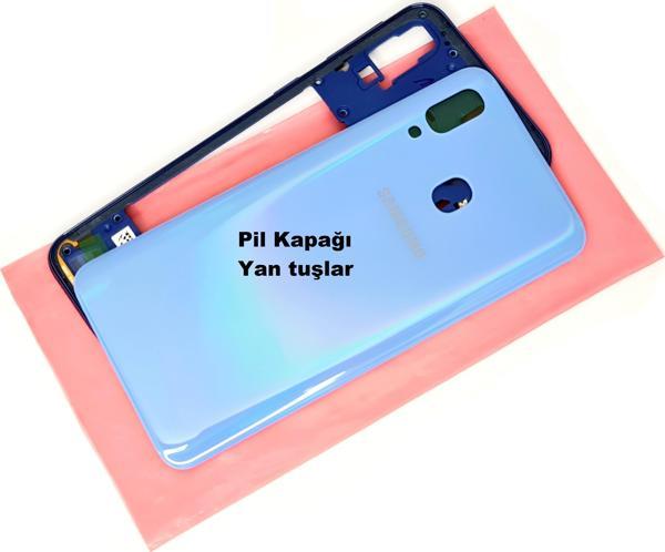 Tkgz Samsung Galaxy A40 A 405 Kasa Arka Pil Batarya Kapağı MAVİ - Image 1