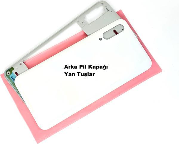 Tkgz Samsung Galaxy A50S A507 kasa Arka Pil Batarya Kapağı BEYAZ - Image 1