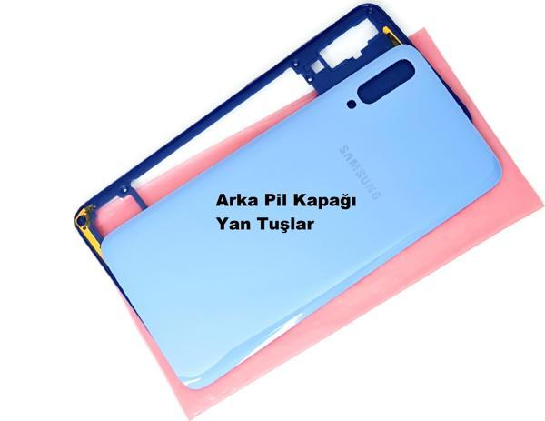 Tkgz Samsung Galaxy A70 A705 kasa Arka Pil Kapağı MAVİ - Image 1