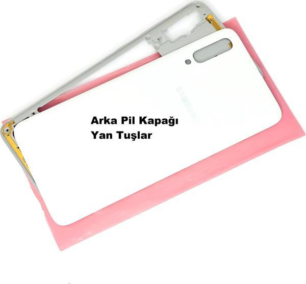 Tkgz Samsung Galaxy A70 A705 kasa Arka Pil Kapağı BEYAZ - Image 1