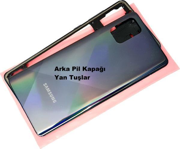 Tkgz Samsung Galaxy (SM-A715) A71 KASA Arka Pil Batarya Kapağı SİYAH - Image 1