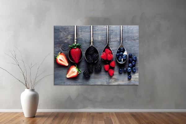 Meyeveler ( Friuts) Kanvas Yatay Tablo 90  - Image 1