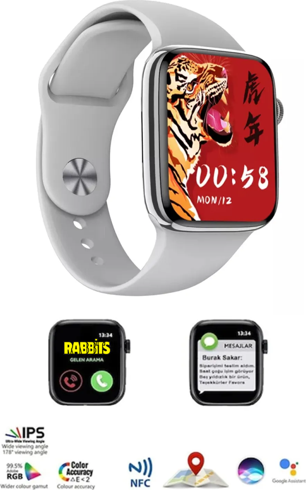 44mm Nfc Özellikli Bt Çağrı Destekli Akıllı Saat Konuşma Özellikli - Image 1
