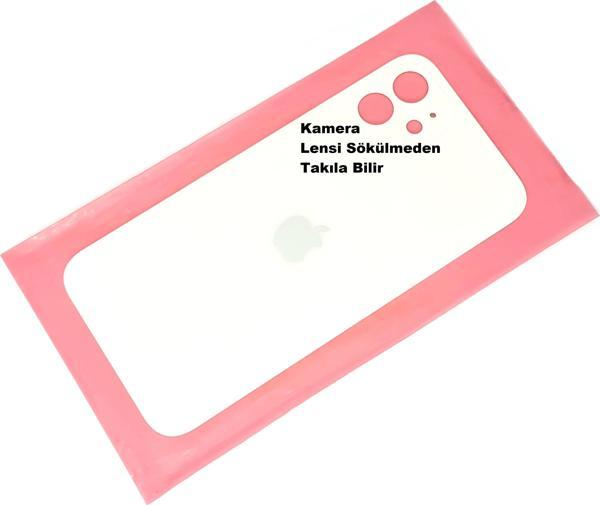 Tkgz İphone 12 Arka Pil Batarya Kapağı (CAM) Beyaz - Image 1