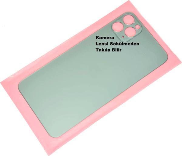 Tkgz İphone 11 PRO MAX Arka Pil Batarya Kapağı (CAM) Yeşil - Image 1