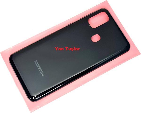 Tkgz Samsung Galaxy M21 KASA Arka Pil Batarya Kapağı Siyah - Image 1