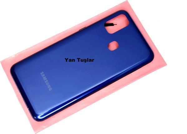 Tkgz Samsung Galaxy M21 KASA Arka Pil Batarya Kapağı MAVİ - Image 1