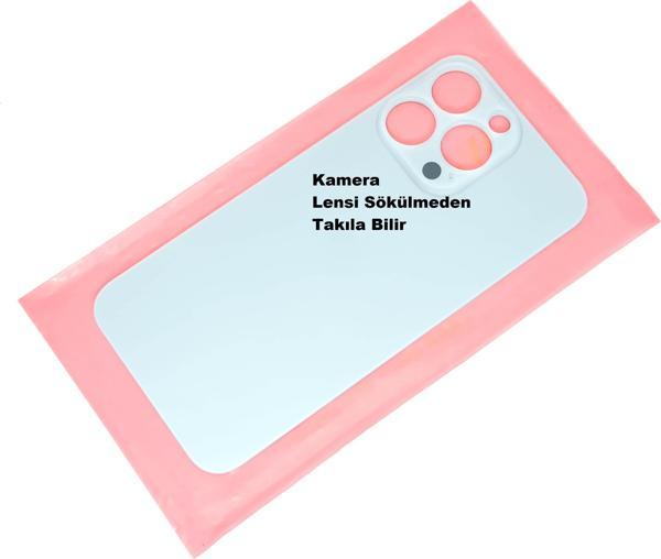 Tkgz İphone 13 PRO Arka Pil Batarya Kapağı (CAM) Mavi - Image 1