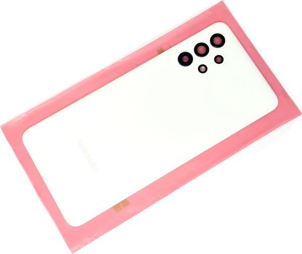 Tkgz Samsung Galaxy A32 A325 Arka Pil Batarya Kapağı (FULL Kamera Lensli) BEYAZ - Image 1