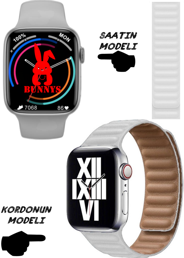 Oukitel Uyumlu Nfc Özellikli Bt Konuşma Özellikli Wacht 8 Akıllı Saat Deri Krdn - Image 1