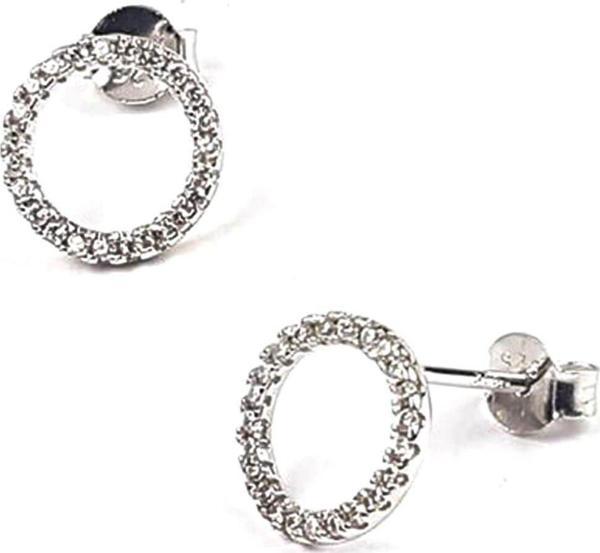 Zirkon taşlı gümüş küpe - Image 1