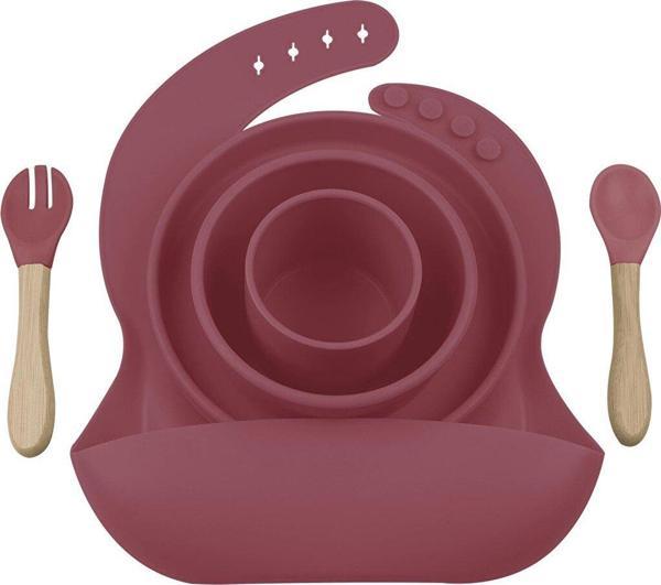 OiOi Basic BLW Set 3 Silikon Beslenme Seti 5'li - Image 1