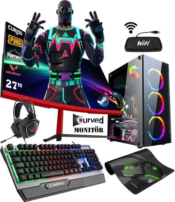 Zeiron Ox55 I5-3470 16Gb 500Gb Hdd + 128 Gb Ssd Gtx1650 27" Oyuncu Masaüstü Bilgisayarı - Image 1