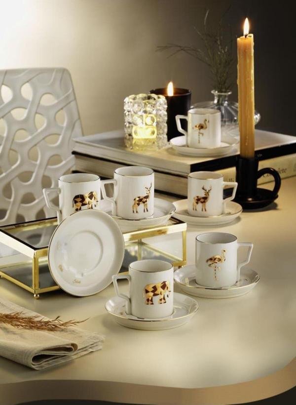OLİKA Mira 12 Parça Fincan Seti Animals - Image 1
