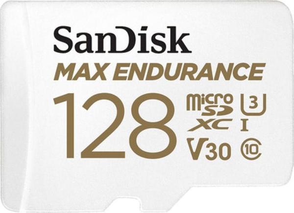 SanDisk MAX ENDURANCE microSDXC 128GB + SD Adapter - for home security cameras & dashcams - Image 1