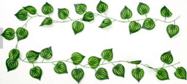 Saniye Törin Yapay Sarmaşık Sarı Çizgili Yapay Çiçek Dekoru 230 Cm - Image 1