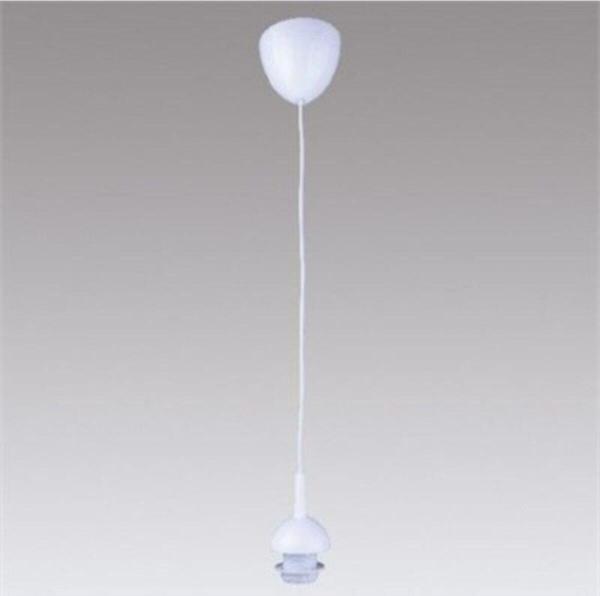 Eslight E27 Kablolu Duy Tesisat Armatür Rondelalı Avize Beyaz - Image 1