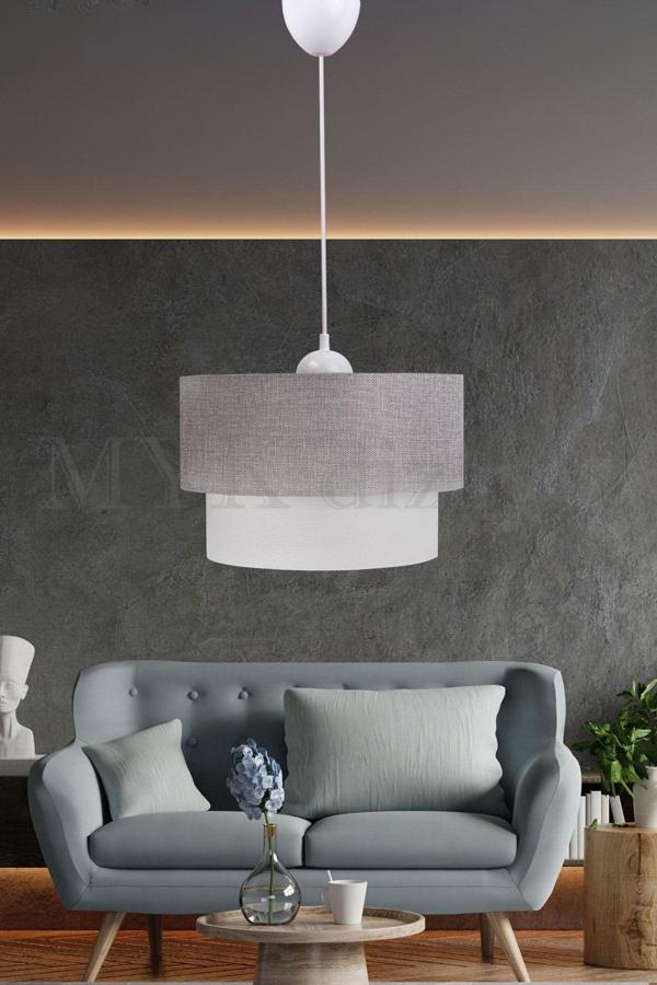 Eslight Stone Açık Gri Sarkıt Avize - Image 1