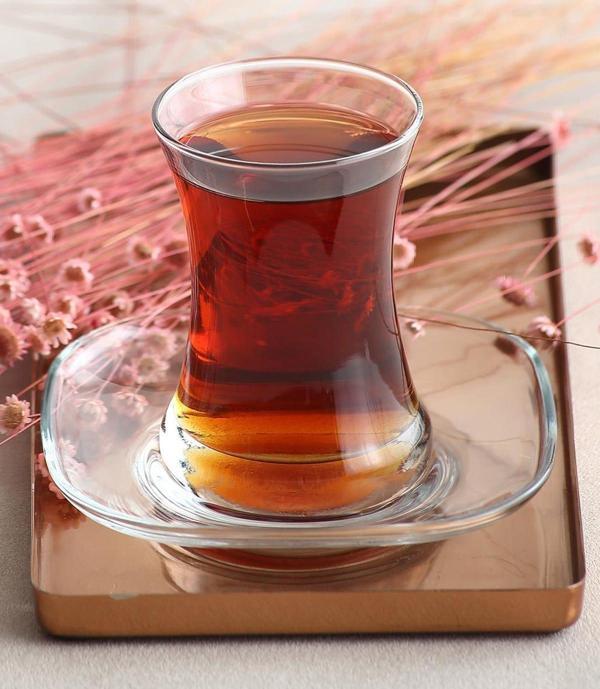 Lav zen sade çay seti çay takımı - çay bardağı takımı tabağı 12 prç. - Image 1