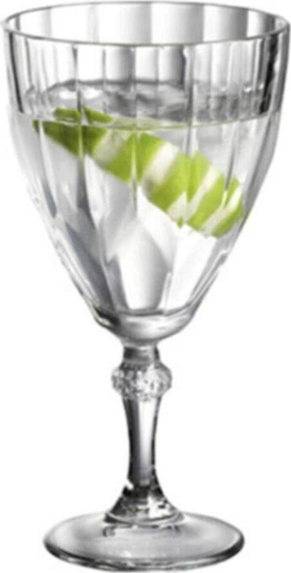 Paşabahçe 44767 diamond ayaklı su bardak - kadeh meşrubat bardağı 6 lı - Image 1