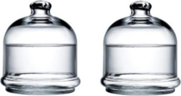 Paşabahçe basic 2 li kapaklı mini çok amaçlı cam saklama kabı 96814 - Image 1